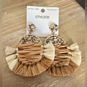 CHICO’S Dangle Beaded Earrings